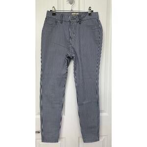 Etica stripe navy blue denim NWT size 2 $128 retail